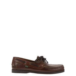 Paraboot Men Leather Boat Shoes With Laces